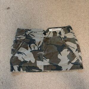 Mossimo Supply Co. Camouflage Denim Skirt